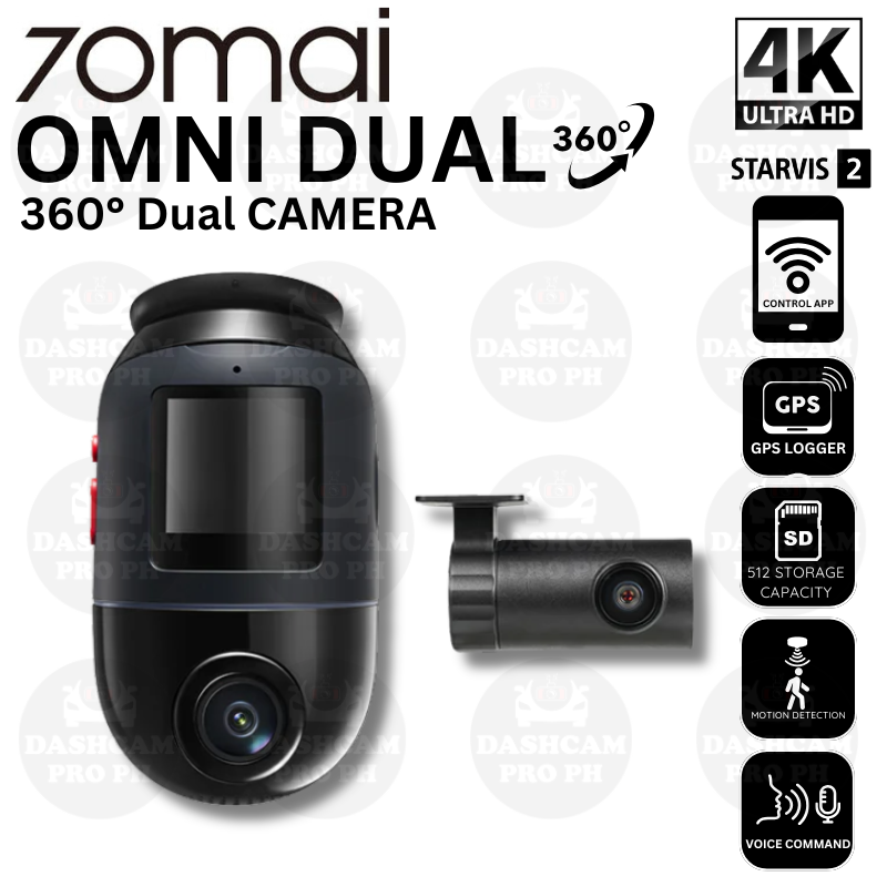 70mai Dash Cam Omni 【未開封】32GB 70mai Dash Cam Omni 360度回転